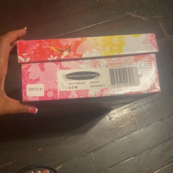 Chinese Laundry hold forever giraffe brown multi heels & purse set - Picture 9 of 9